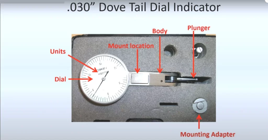 .030” Dove Tail Dial Indicator