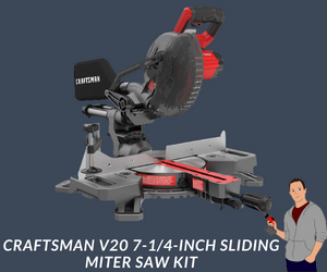 CRAFTSMAN V20 7 14 Inch Sliding Miter Saw Kit