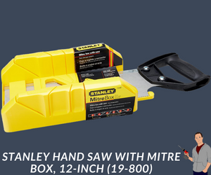 STANLEY Hand Saw with Mitre Box, 12-Inch (19-800)
